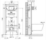 In-wall installation system OLI120 PLUS, mechanical, Oli