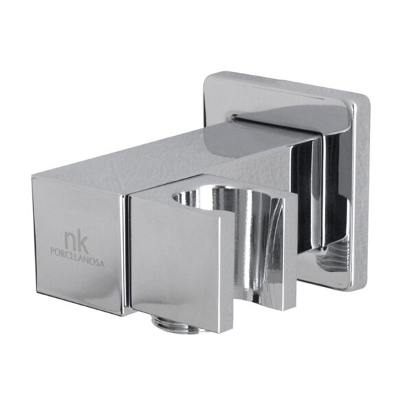 Shower set with thermostat SQUARE, chrome / mirror stainless steel, Noken