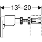 Iebūvējams rāmis/skalošanas tvertne Duofix Sigma, Geberit