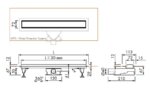 Dušas trapa komplekts Basic Drain Zero / Tile, garums 900mm, nerūsējošais / flīzēts, EASY DRAIN