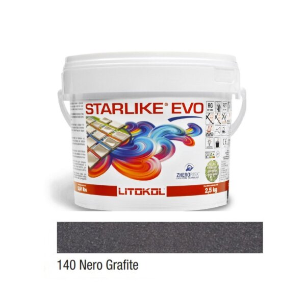 Epoksīda šuvotājs 2,5kg STARLIKE EVO 140 Nero Grafite