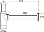 Сифон для раковины, хром,  Ideal Standard