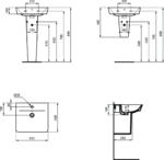 Раковина CONNECT AIR CUBE 50,Ideal Standard