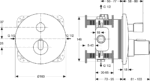 Thermostatic shower set CERATHERM 100, chrome, Ideal Standard