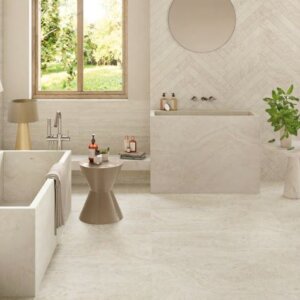 Sienas flīzes / grīdas flīzes Provenza UNIQUE TRAVERTINE MINIMAL WHITE