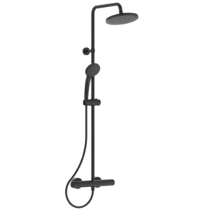 Thermostatic shower set CERATHERM T25, black, Ideal Standard