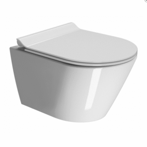 Wall hung wc KUBE X, satin white, GSI
