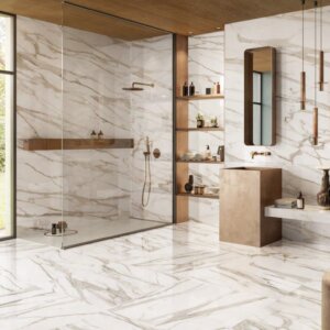 Wall tile / floor tile Tele di Marmo Reloaded, calacatta gold canova, EmilCeramica