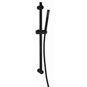 Hand shower and rail kit, matt black, Paini