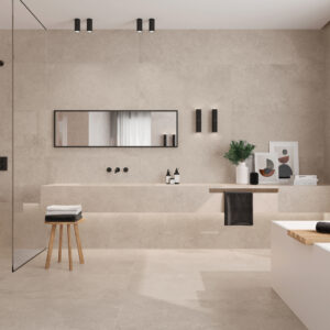 Wall tile / floor tile VERSE, Taupe, Keraben