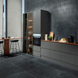 Wall tile / floor tile BLEUEMIX, Black, Keraben