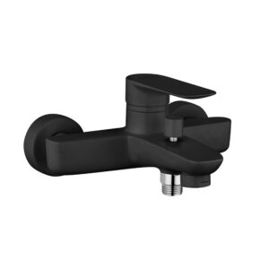 Bath and shower mixer NOVE, matt black, Paini