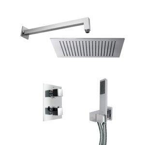 Thermostatic shower set SQUARE, chrome, Noken