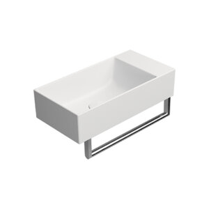 Washbasin KUBE X 50, white matt, GSI