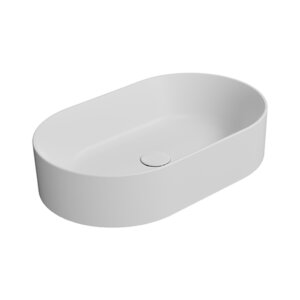 Washbasin KUBE X 60, white matt, GSI