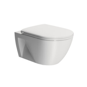 Wall-hung wc PURA ECO (seat included), white matt, GSI