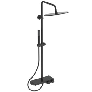 Thermostatic shower set CERATHERM S200, matte black, Ideal Standard