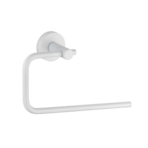 Towel holder UNO, matte white, Boheme Bagno