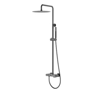 Душевой комплект STICK DIAMOND, gun metal, Boheme Bagno