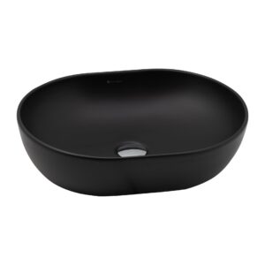 Washbasin AURA SOLE, black matt, SERAMIKSAN