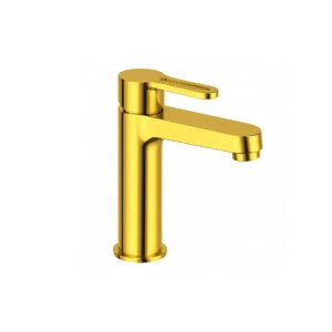 Basin mixer SMART, brushed gold, Daniel