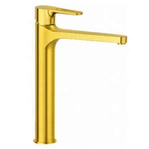 Basin mixer SMART, brushed gold, Daniel