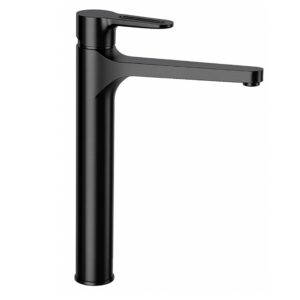 Basin mixer SMART, shiny brushed black, Daniel