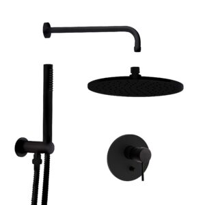 Shower set SPILLO UP, matt black, FIMA CF