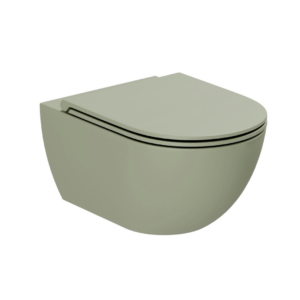 Pie sienas stiprināms WC pods COMODA (ar vāku), Nature Green, AZZURRA