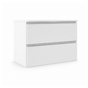 Шкаф под раковину с двумя ящиками и столешницей GRANADA 800×450, White Ada
