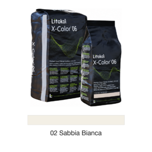 Цементная затирка X-COLOR 0-6, 02 Sabbia Bianca, 3 кг