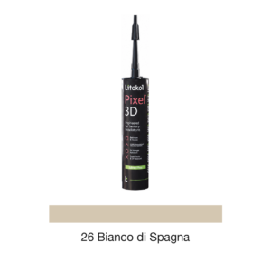 Silicone sealant PIXEL 3D, 26 Bianco di Spagna, 300 ml