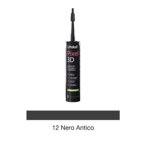 Silikona hermētiķis PIXEL 3D, 12 Nero Antico, 300 ml