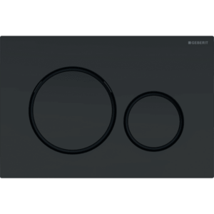 Flush plate Sigma20 Easy-to-Clean, matt black, Geberit