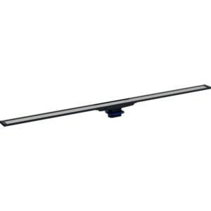 Shower drain CleanLine20, length 300-900mm, brushed steel / black, GEBERIT